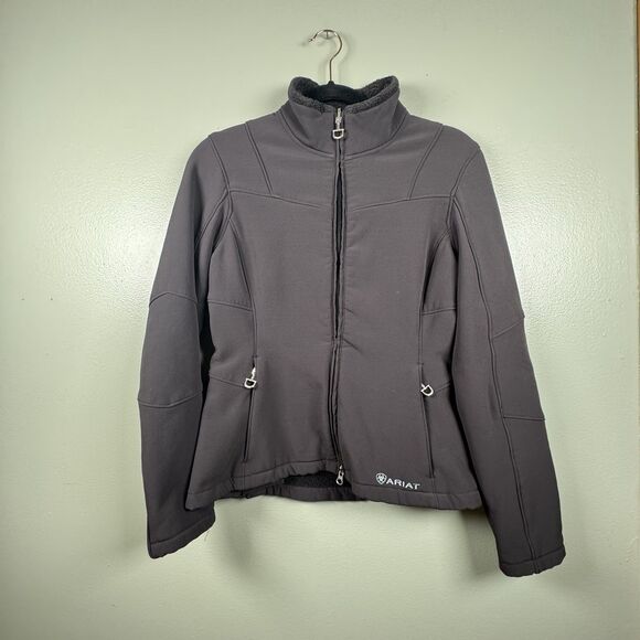 Ariat‎ Black Softshell Full Zip Jacket Women's Size XS - Picture 1 of 10